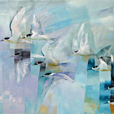 NZ birds in art exhibition, sheila brown and Nicky Thompson
